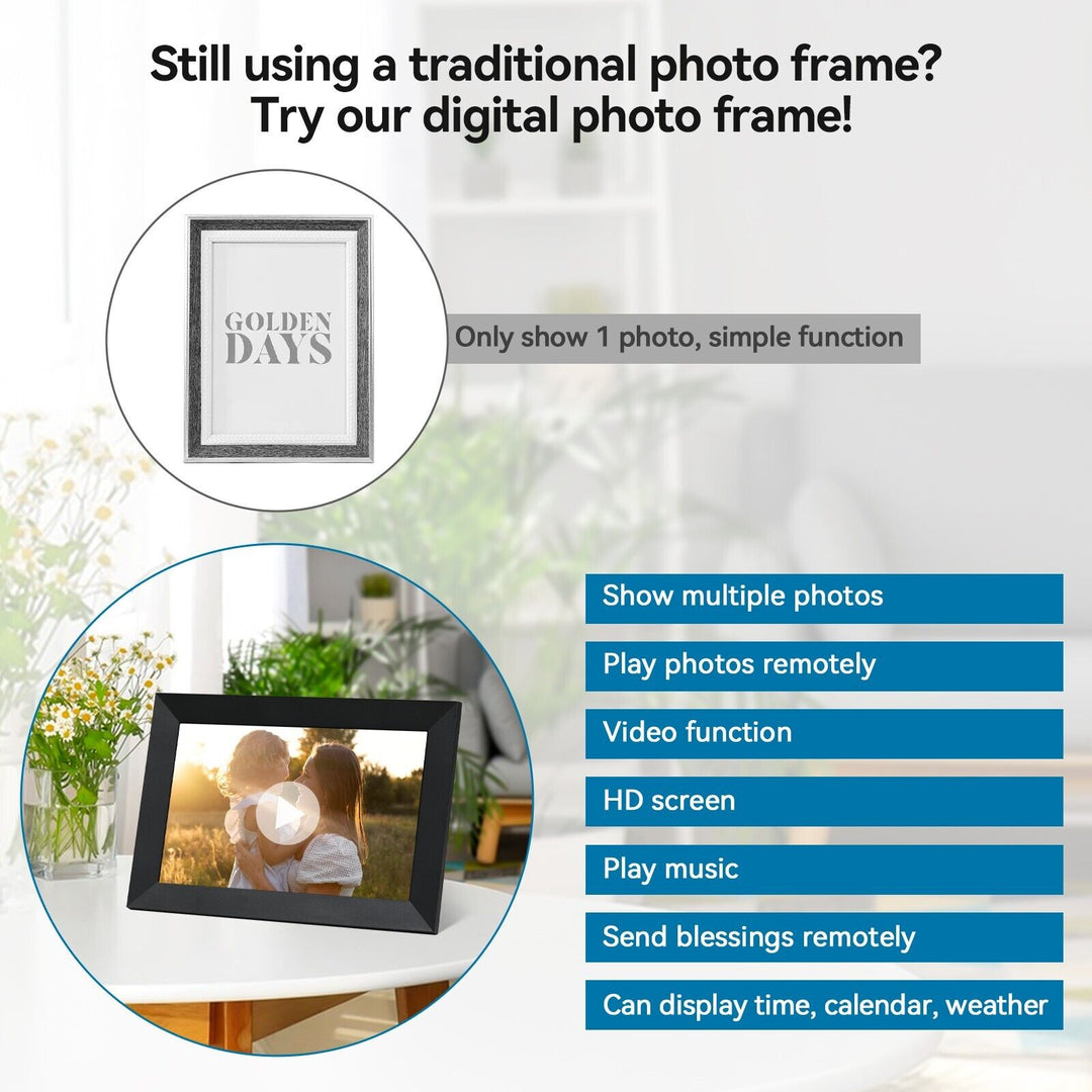 10.1-Zoll-WiFi-Digital-Fotorahmen mit 1080p HD-Touchscreen 7