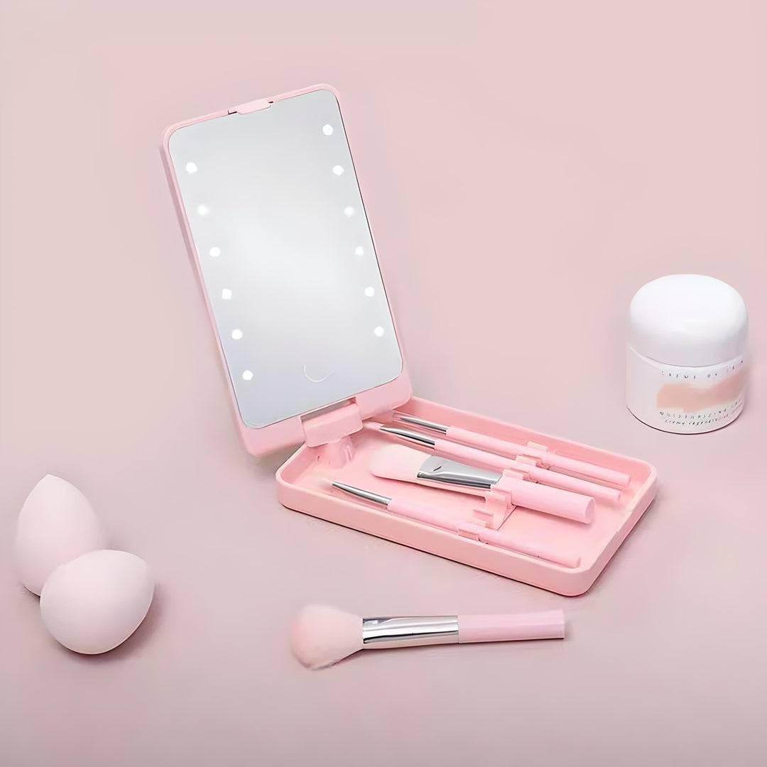 Rosalie | Stilvolles und praktisches Reise-Make-up-Pinselset