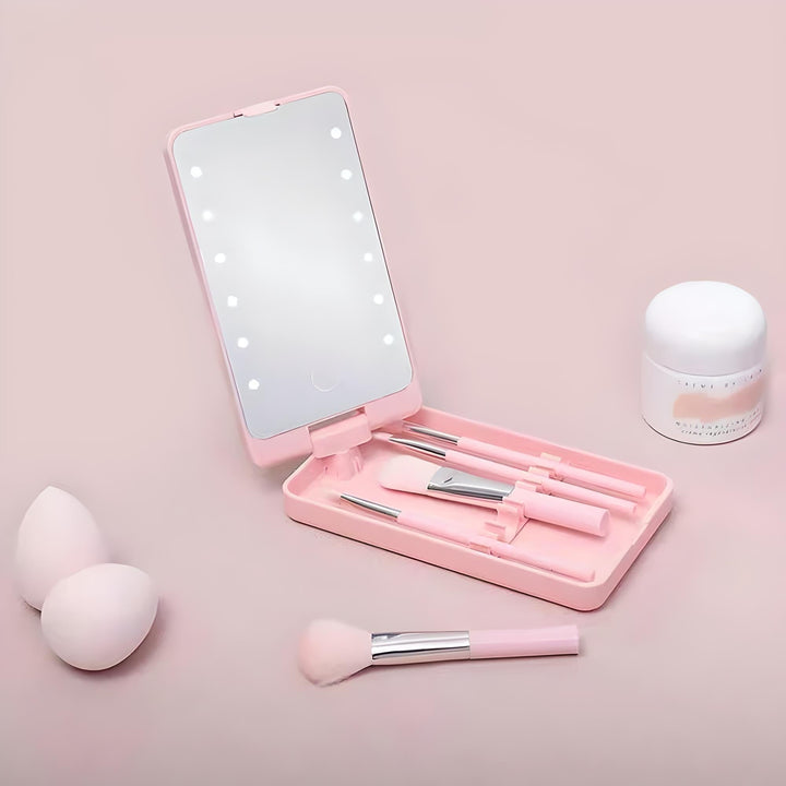 Rosalie | Stilvolles und praktisches Reise-Make-up-Pinselset
