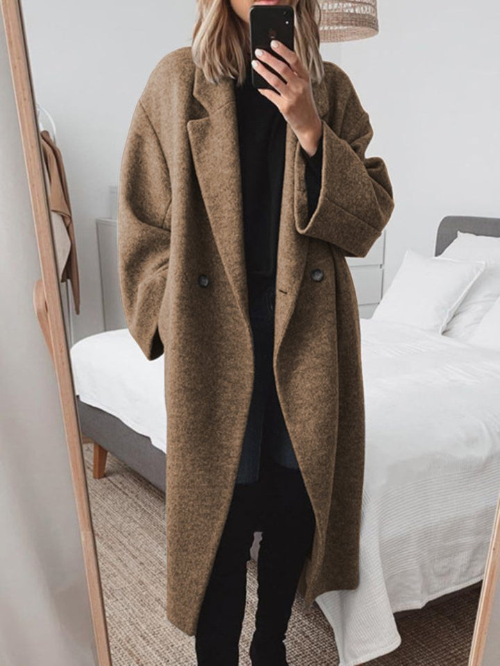 Cely | Bequemer Oversized Mantel mit Doppelknöpfen