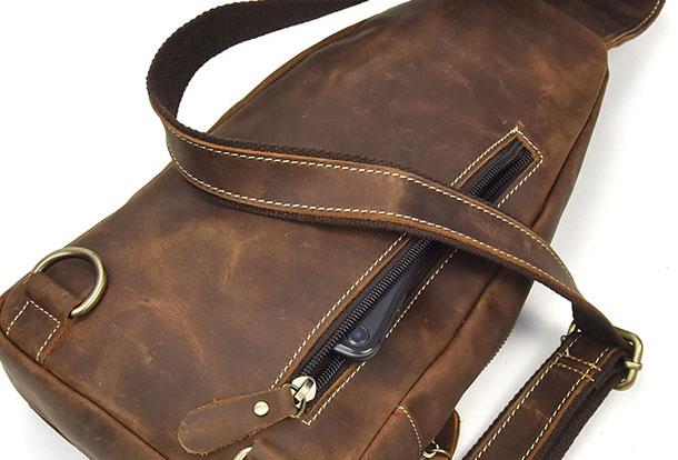 Timo | Luxuriöse Leder Abenteuerschultertasche