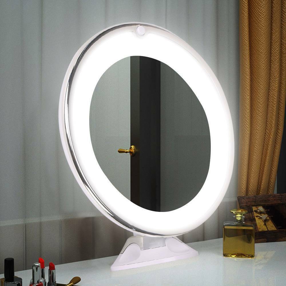 10x LED -Eitelkeitsspiegel 360 ° -Wrdation mit Lichtern-3