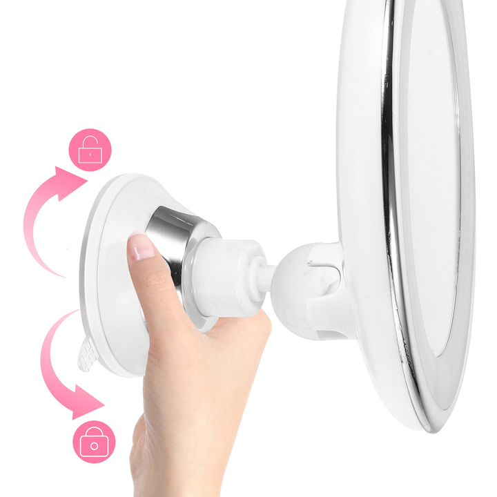 10x LED -Eitelkeitsspiegel 360 ° -Wrdation mit Lichtern-5