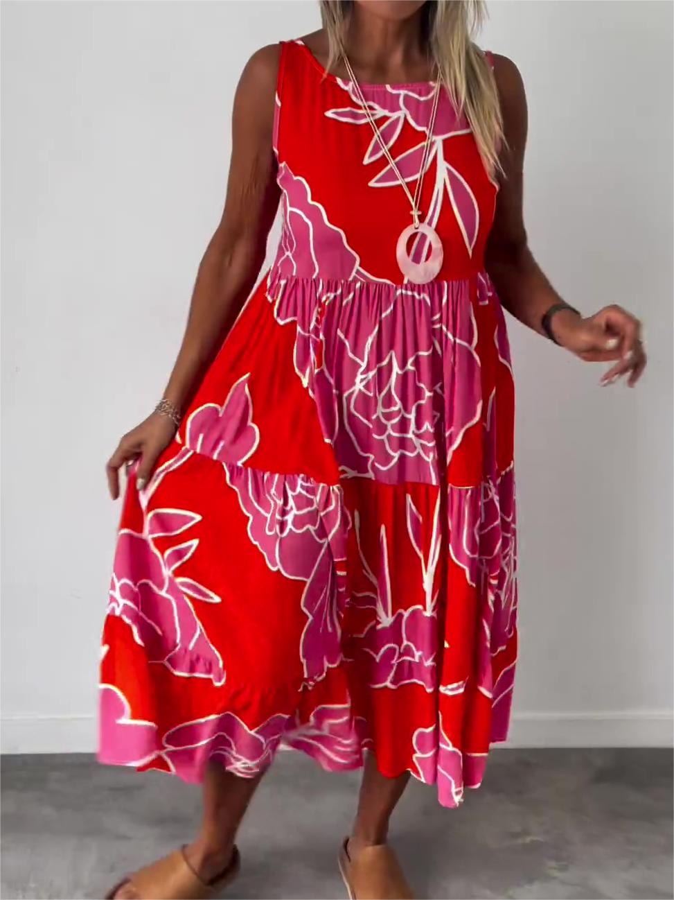 MARY | Elegantes Blumenkleid für Frauen