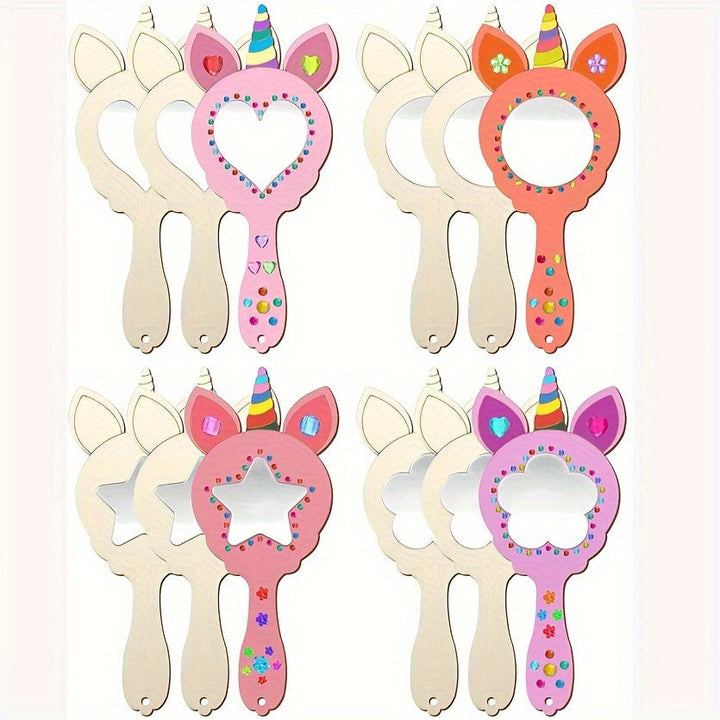 Launeyreflexionen - DIY -Einhornspiegel mit handgemaltem Design-1