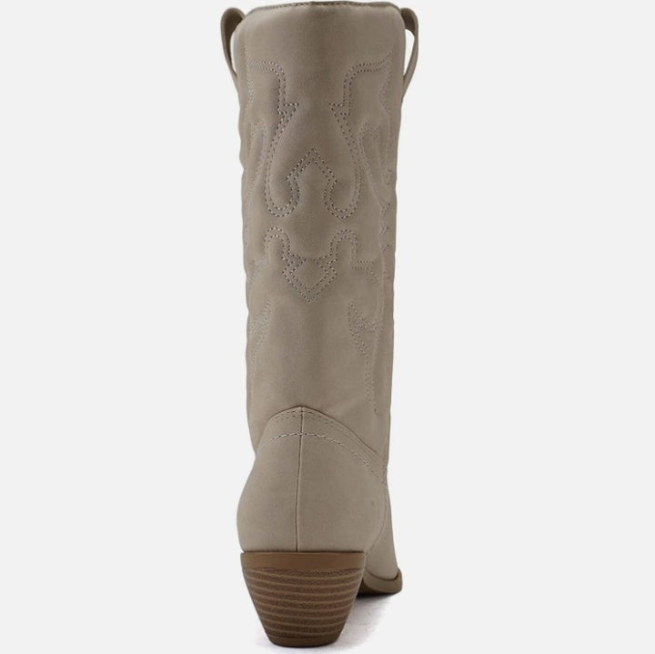 Stilvolle Western-Cowboystiefel mit spitzer Spitze - Gracia