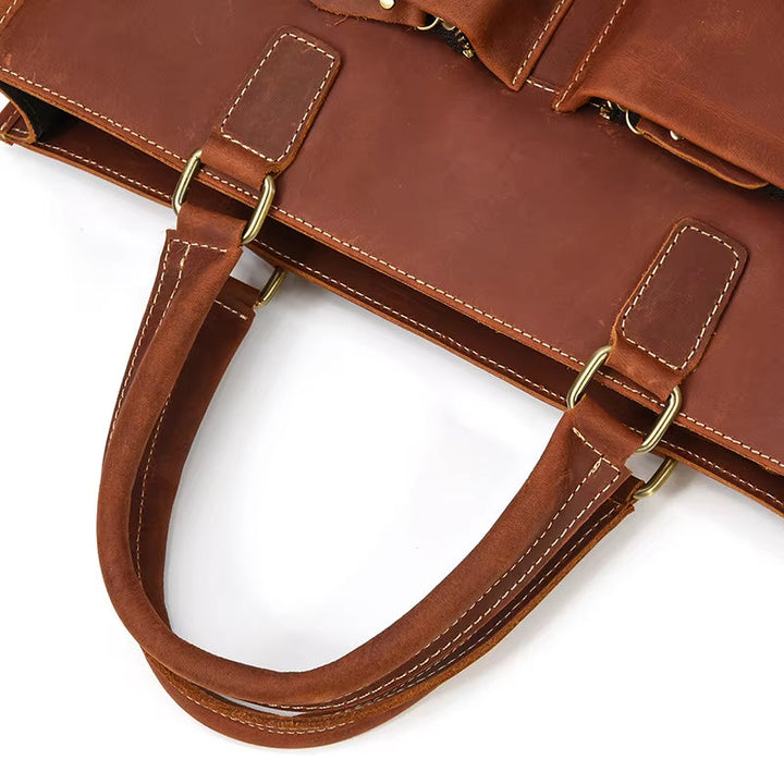 Jack | Herren Vintage Leder Reise Crossbody Messenger Handtasche