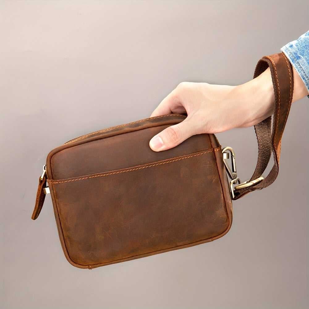 Ethan | Premium Rinderleder Leren Crossbody Sling Tasche