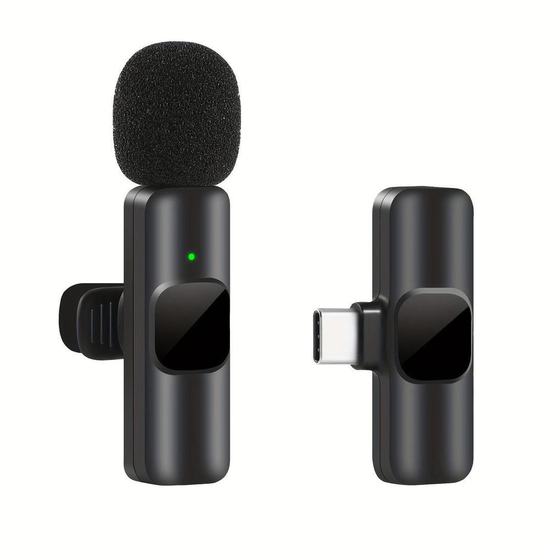 Wireless Lavalier-Mikrofon für Videoaufnahmen und Live-Streaming-Kompaktes Design mit hoher Klangqualität und USB-C-Verbindung-1