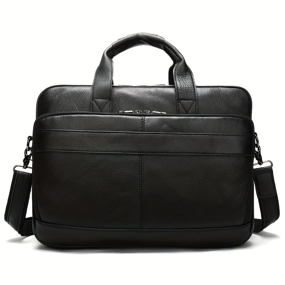 Dylan | Große Kapazität Leder Laptop Schultertasche