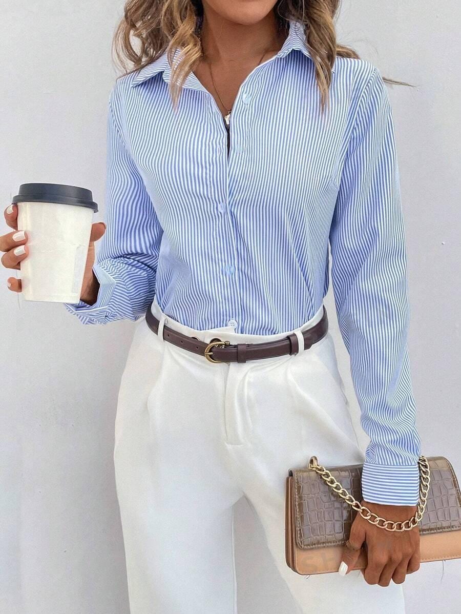 Kendra | Versatile Classic Striped Blouse