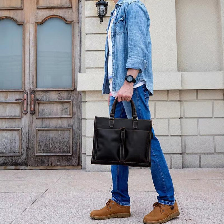 Jack | Herren Vintage Leder Reise Crossbody Messenger Handtasche