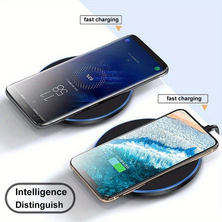 Schnelles drahtloses Ladegerät-15-W-Induktionsladebads für iPhone- und Android-Geräte, elegantes Design, kabelfreies Komfort-4