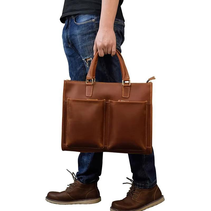Jack | Herren Vintage Leder Reise Crossbody Messenger Handtasche