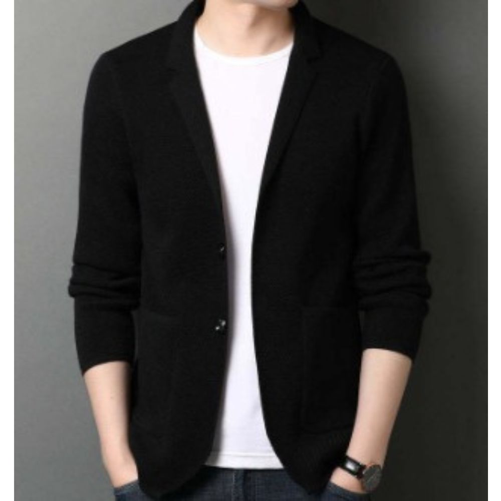 Herren Stehkragen Gesteppte Jacke Slim Fit mit Zweiknopfverschluss Modern