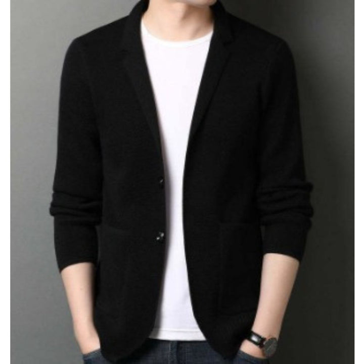 Herren Stehkragen Gesteppte Jacke Slim Fit mit Zweiknopfverschluss Modern