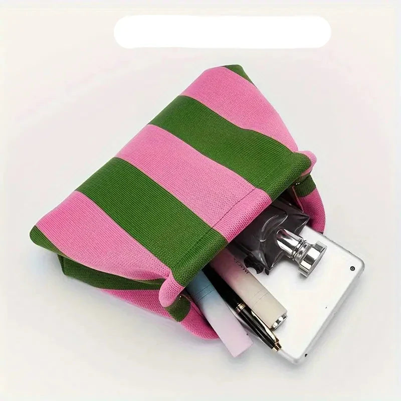 Lanie | Stylische und vielseitige gestreifte Kosmetiktasche