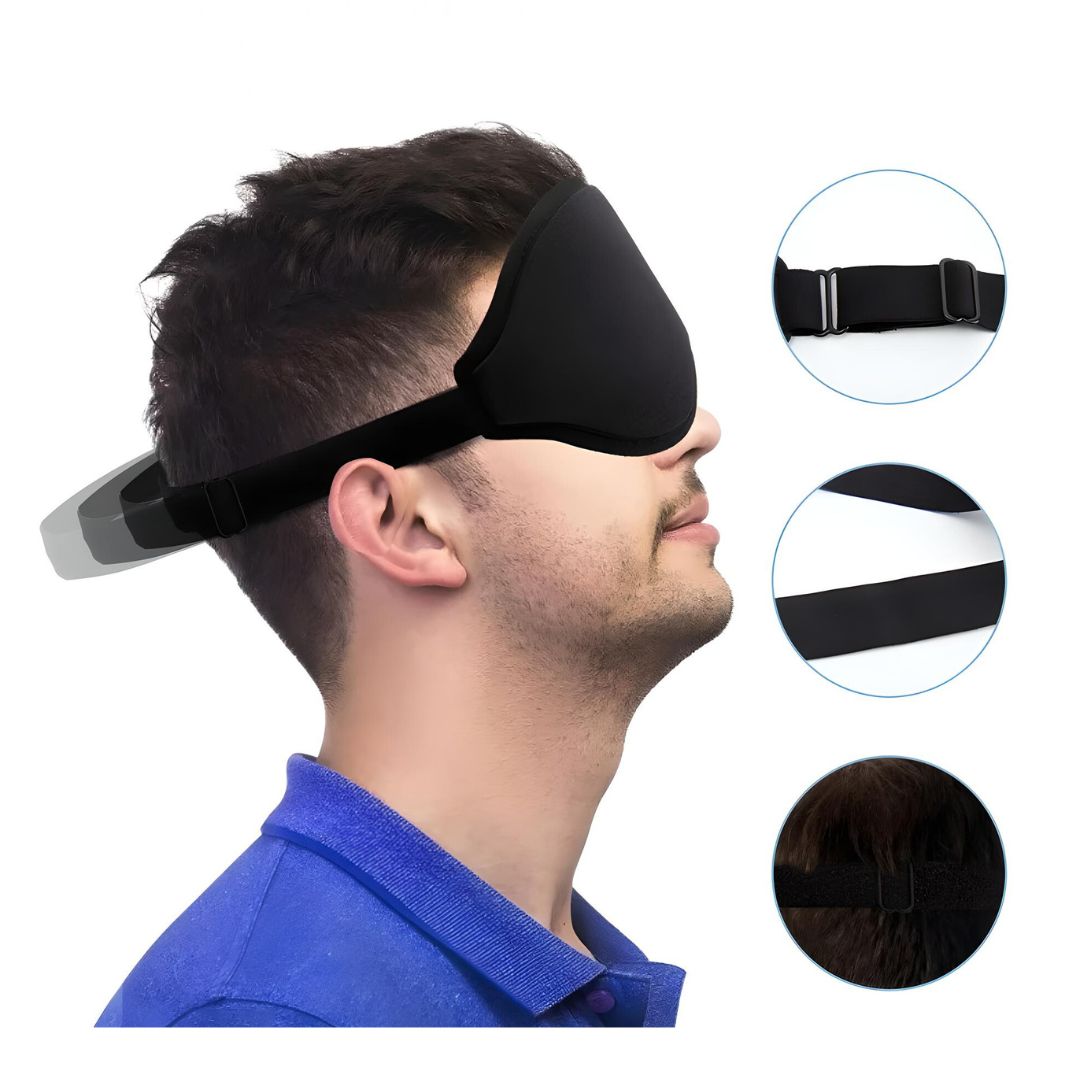 Traumhafte Reise | Luxuriöse Memory-Schaum Schlafmaske für unterwegs