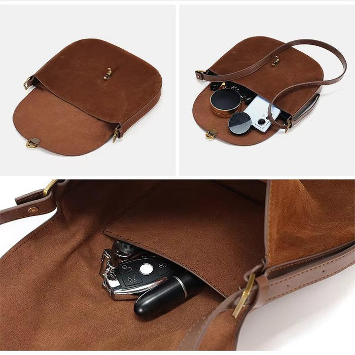 Amelia | Schicke Echte Leder Kleine Crossbody Sling Tasche