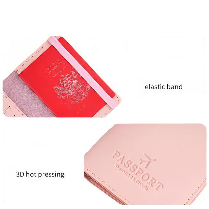 Linda | RFID-blockierende Reisepass-Kartenetui Reise-Wallet