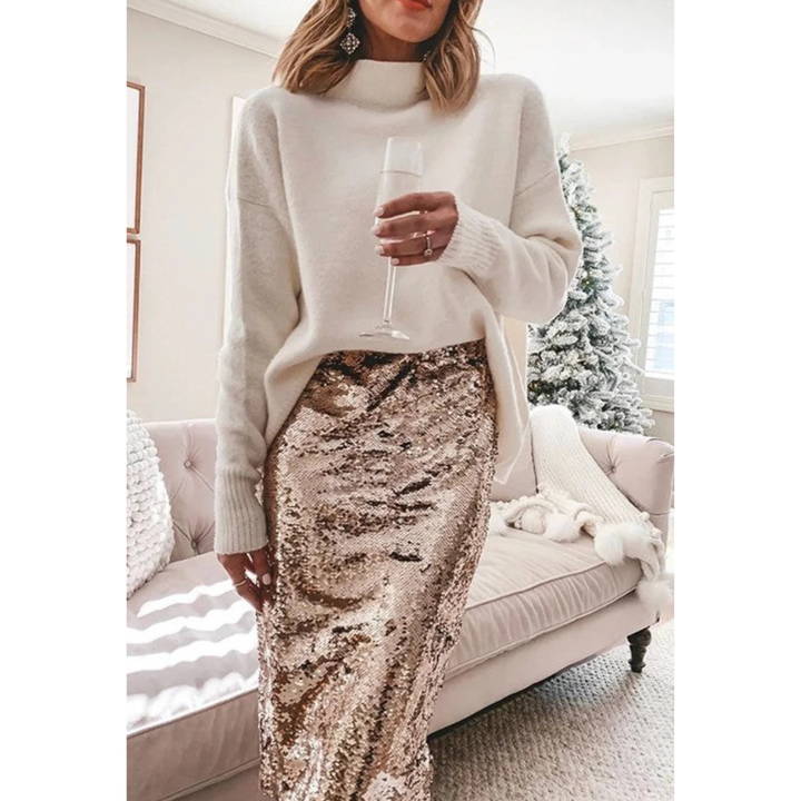 Amelie | Eleganter Paillettenrock – Perfekt für Festliche Anlässe