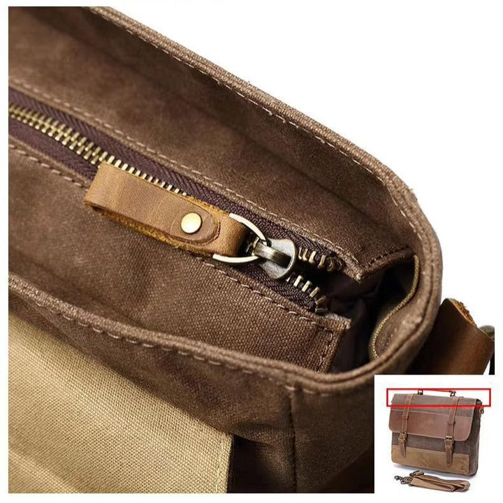 Jack | Vintage Wasserabweisende Canvas Umhängetasche Reisetasche
