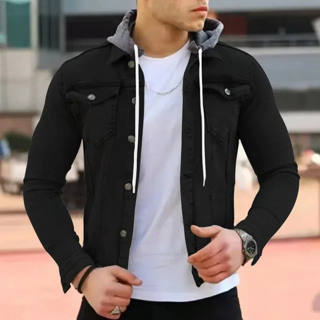 Fabian | Stylische Jeansjacke mit Kapuze für Herren