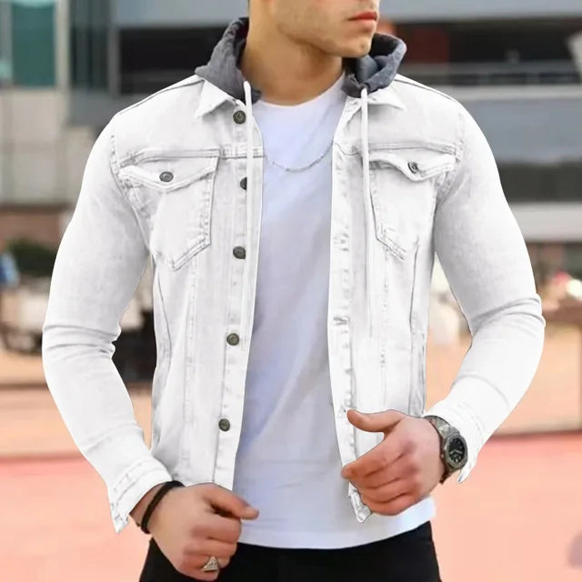 Fabian | Stylische Jeansjacke mit Kapuze für Herren