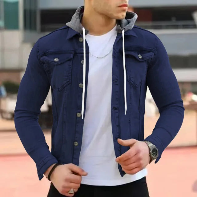 Fabian | Stylische Jeansjacke mit Kapuze für Herren