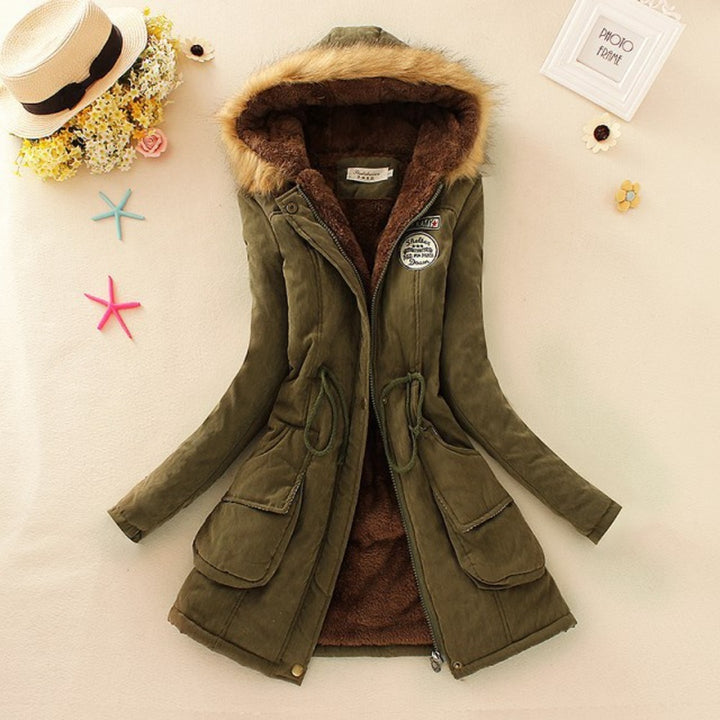 HILDE | Warme Gefütterte Winterjacke mit Kapuze für Damen