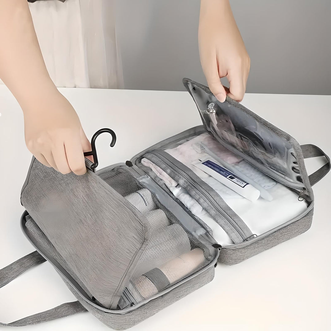 Sam | Kompakter & geräumiger Reise-Toilettenorganizer mit mehreren Fächern