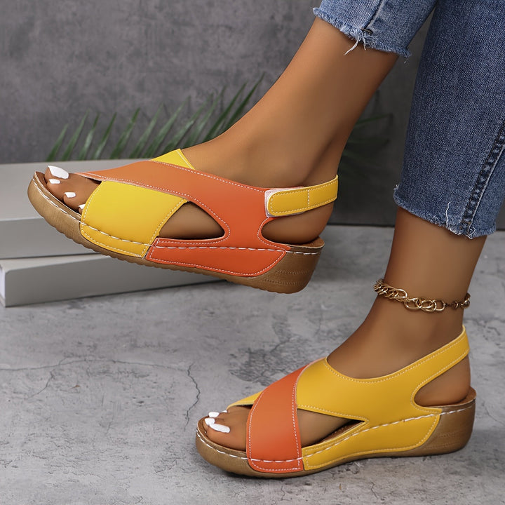 Sunny | Modische Zweifarbige Sandalen - Perfekt für den Sommer