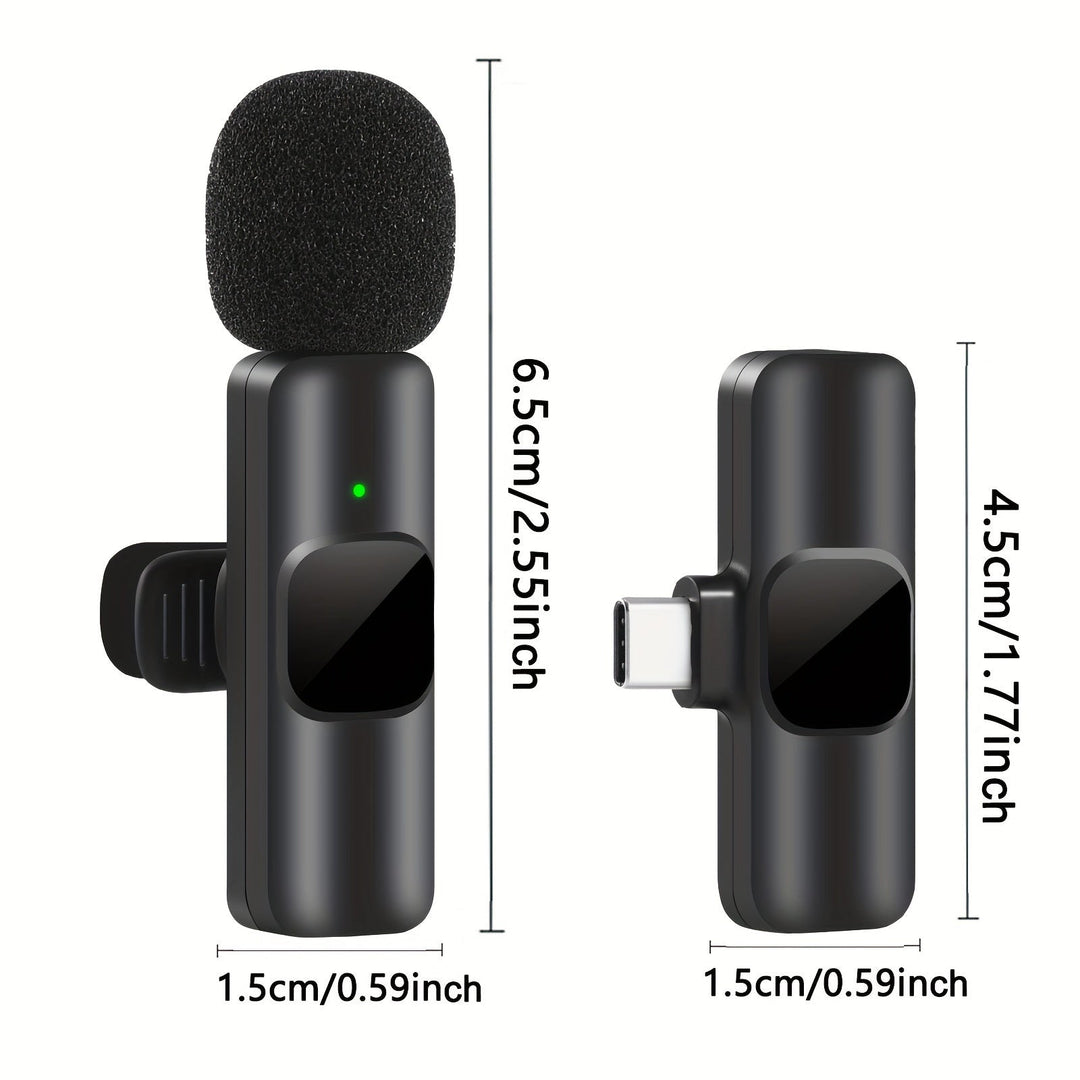 Wireless Lavalier-Mikrofon für Videoaufnahmen und Live-Streaming-Kompaktes Design mit hoher Klangqualität und USB-C-Verbindung-5