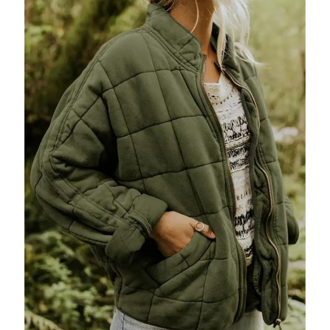 Angeline | Gemütliche Damen-Winterjacke mit Reißverschluss