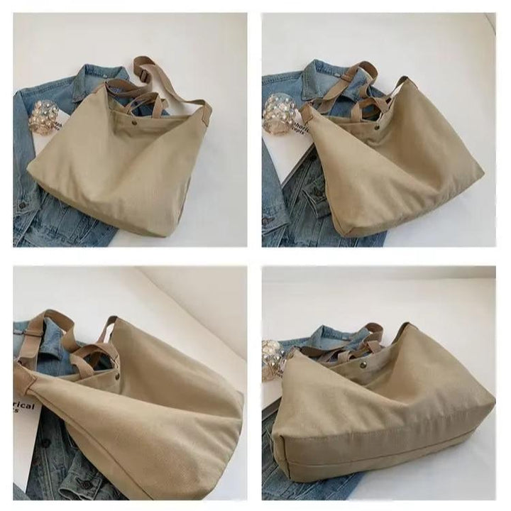 Elara | Vielseitige Canvas Messenger Tote Umhängetasche