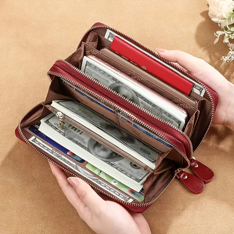 Naya | RFID Leder Telefon Tasche Clutch Reisebrieftasche