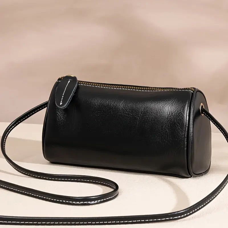Eva | Kleine Vintage-Stil Leder Schultertasche