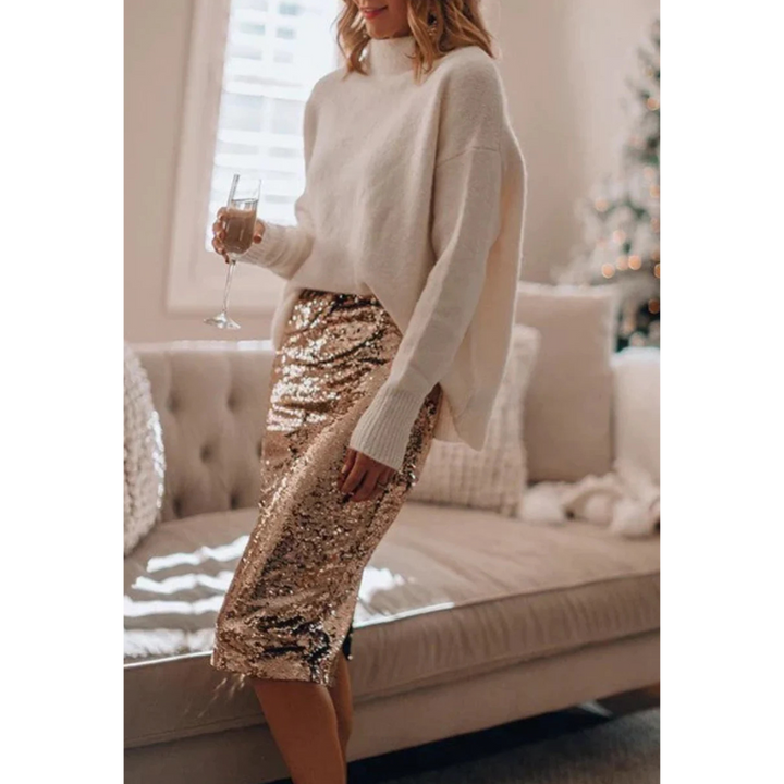 Amelie | Eleganter Paillettenrock – Perfekt für Festliche Anlässe