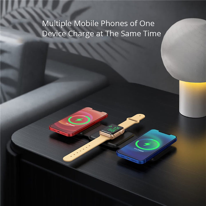 3-in-1-Ladegerät für drahtloses Ladegerät für Ihr Smartphone, Smart Watch und Ohrhörer 3