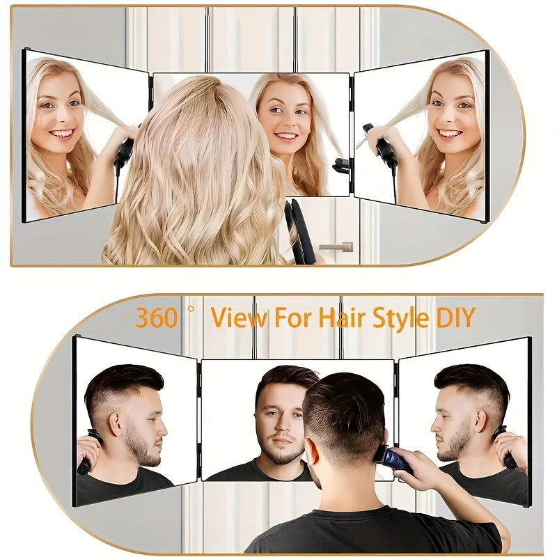 Glamaura - rotierender 3 -seitiger Spiegel zum Styling-3