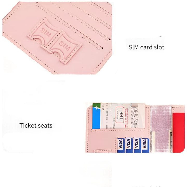 Linda | RFID-blockierende Reisepass-Kartenetui Reise-Wallet