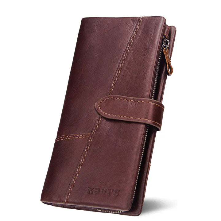 Berkley | RFID-sichere Vintage-Leder-Reisegeldbörse
