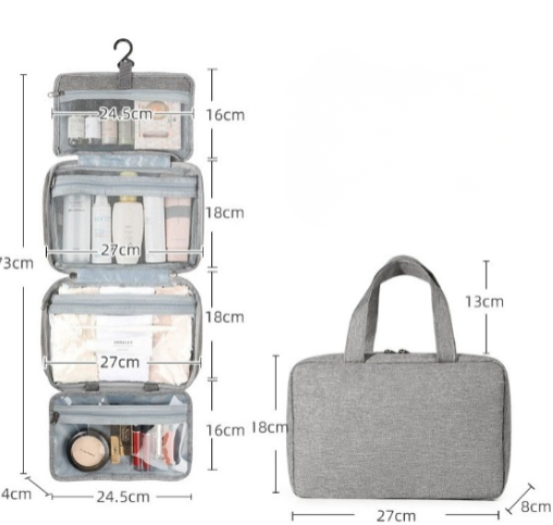 Sam | Kompakter & geräumiger Reise-Toilettenorganizer mit mehreren Fächern