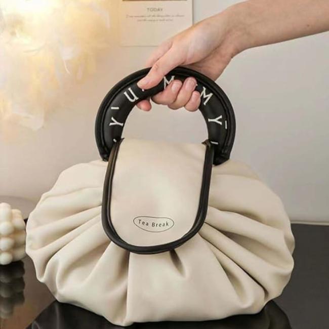 Alena | Große faltbare Kosmetiktasche mit Zugband für die Reise