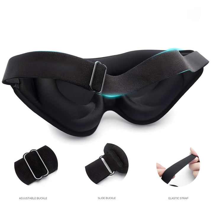 Traumhafte Reise | Luxuriöse Memory-Schaum Schlafmaske für unterwegs