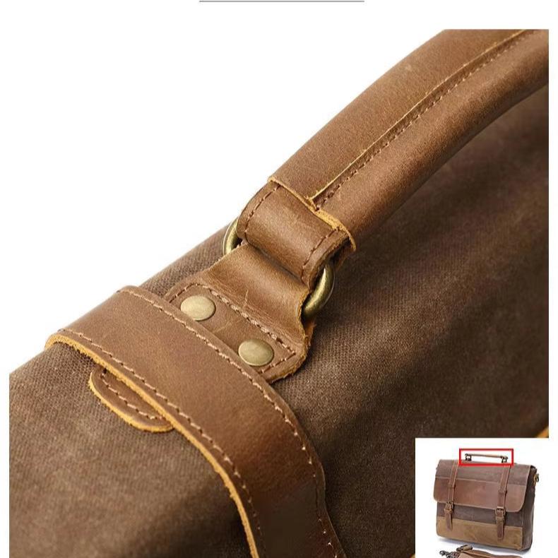 Jack | Vintage Wasserabweisende Canvas Umhängetasche Reisetasche