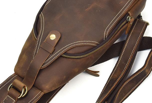 Timo | Luxuriöse Leder Abenteuerschultertasche