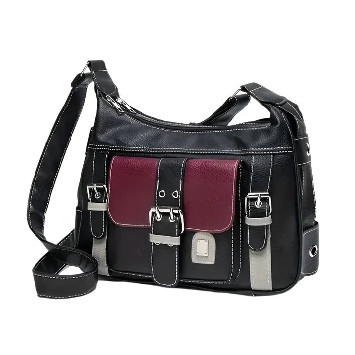 Leila | Vintage Veganes  Leder Damen Crossbody Handtasche