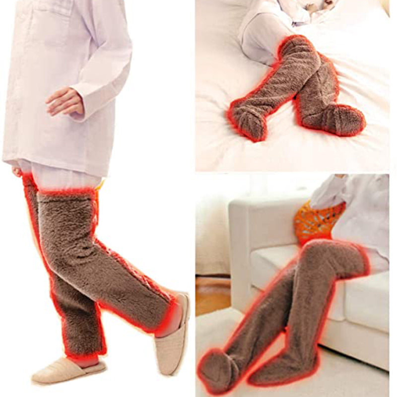 Flasche - weiche Nachtbein Knie Schlafsocken-2