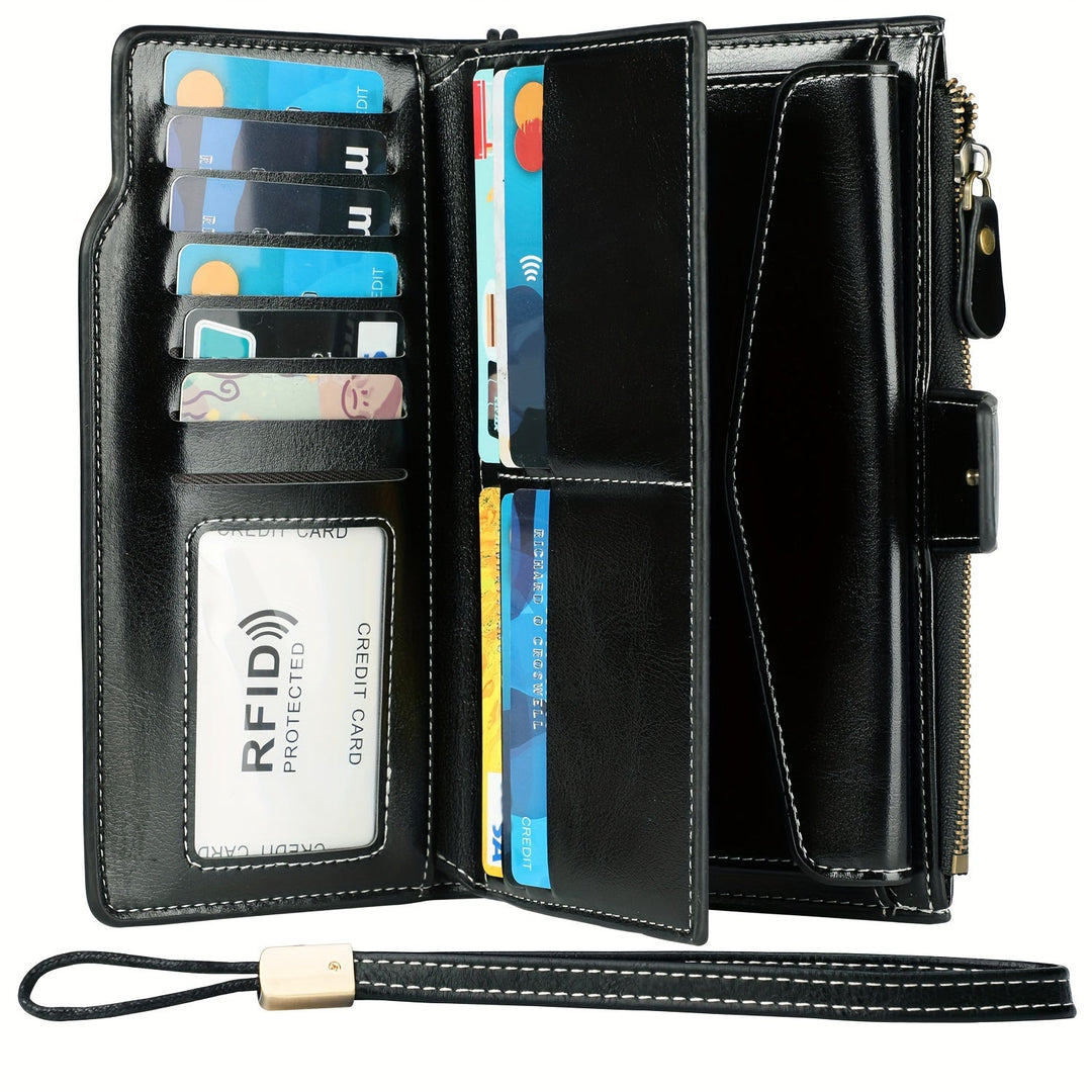 Dulce | RFID-sichere Reisetasche | Mehrfachfach Vintage Clutch